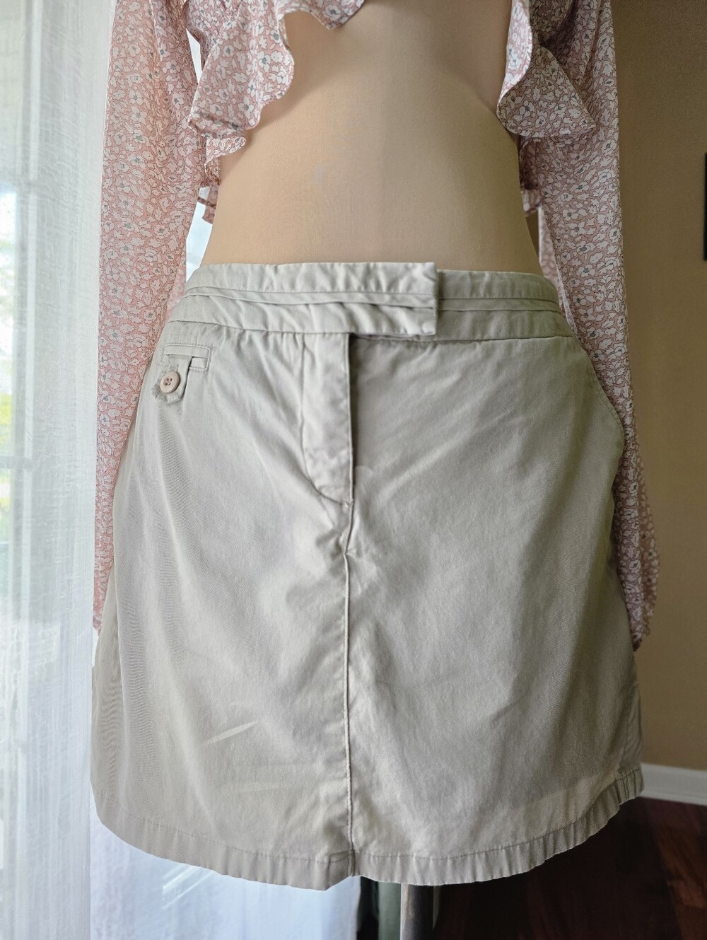 Vintage‎ Bay Studio Khaki Skort - Size 6 - Very Good Condition Cute Y2K Vintage